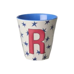 RICE Melamin Buchstabenbecher Stars
