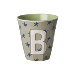 RICE Melamin Buchstabenbecher Stars