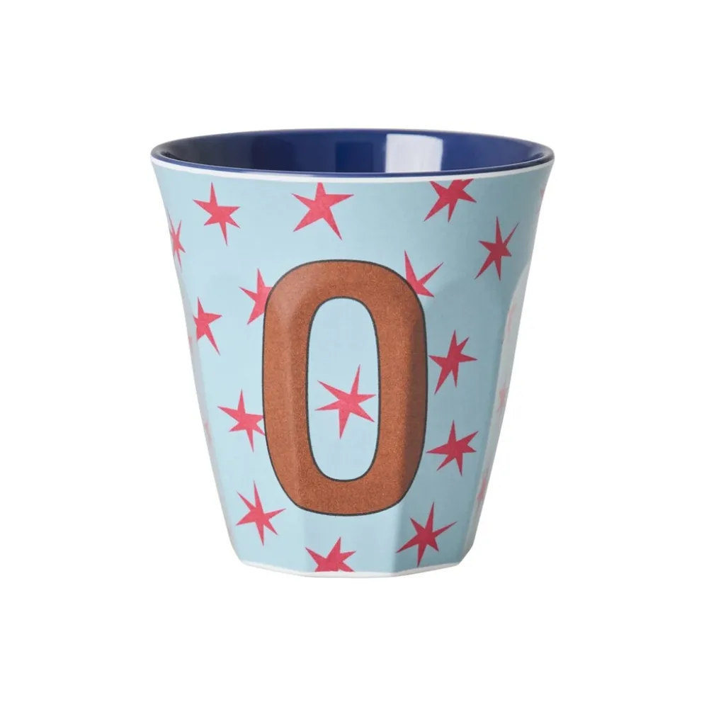 RICE Melamin Buchstabenbecher Stars