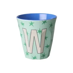 RICE Melamin Buchstabenbecher Stars