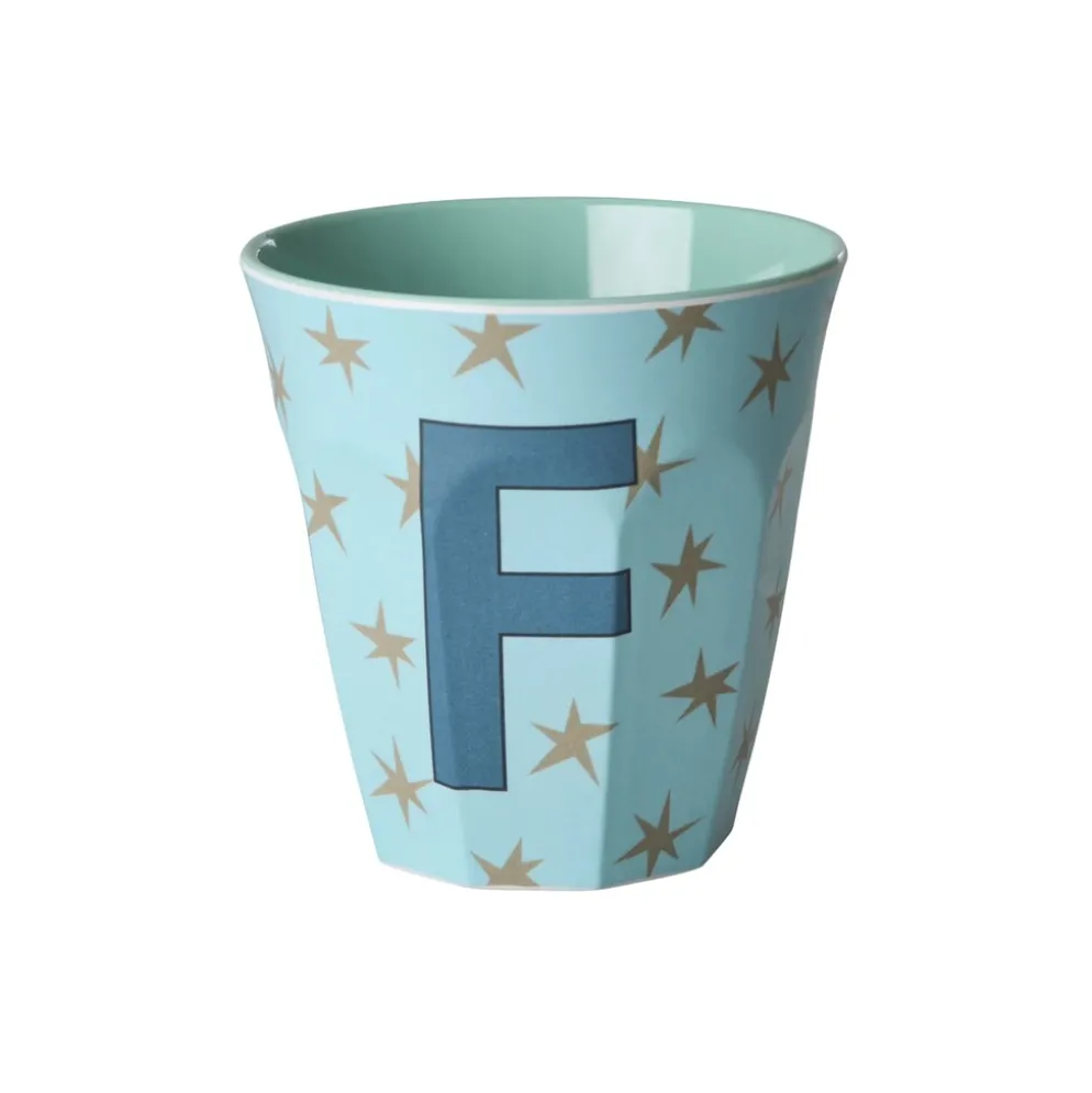 RICE Melamin Buchstabenbecher Stars