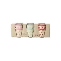 RICE Melamin Espressobecher Favorite Hearts - 6er-Set