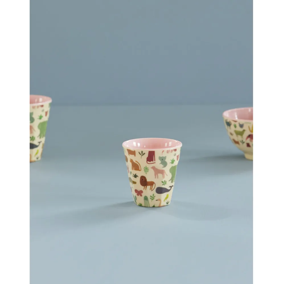 RICE Melamin Kinderbecher Sweet Jungle Print