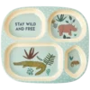 RICE Melamin Kinder Plate Jungle Animals
