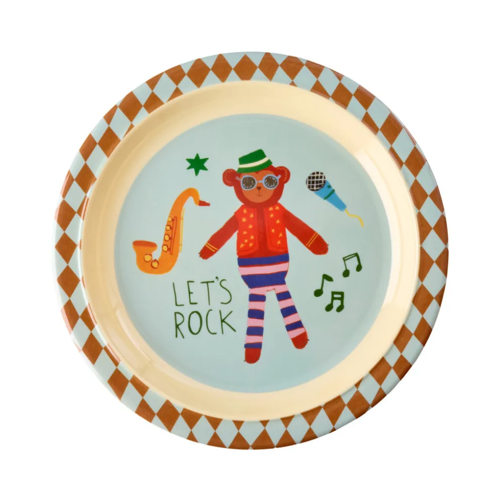 RICE Melamin-Kinderteller Music-Band