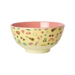 RICE Melamin Schüssel für Kinder Unicorn Love