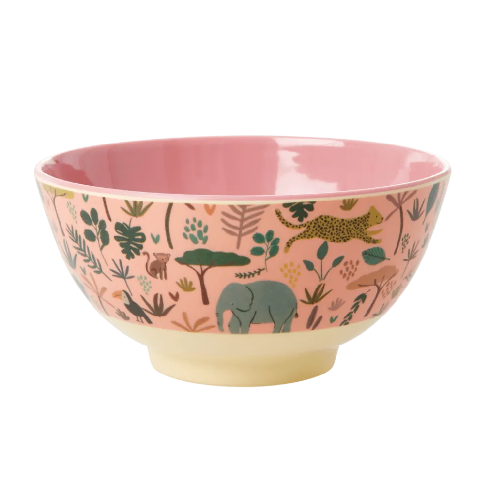 RICE Melamin Schüssel Jungle Animals