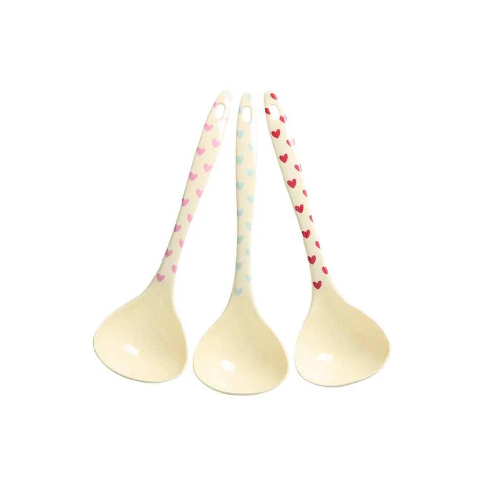 RICE Melamin Suppenlöffel Favorite Hearts 3er