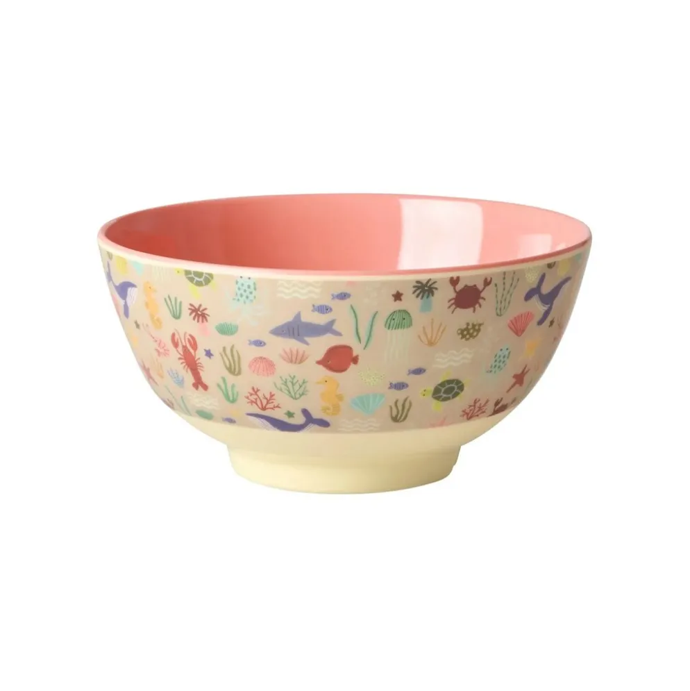 RICE Mittelgroße Kinderschüssel Ocean Print