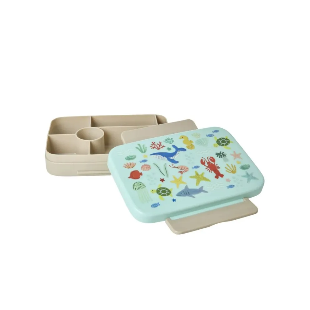 RICE Plastik Brotdose Ocean Print
