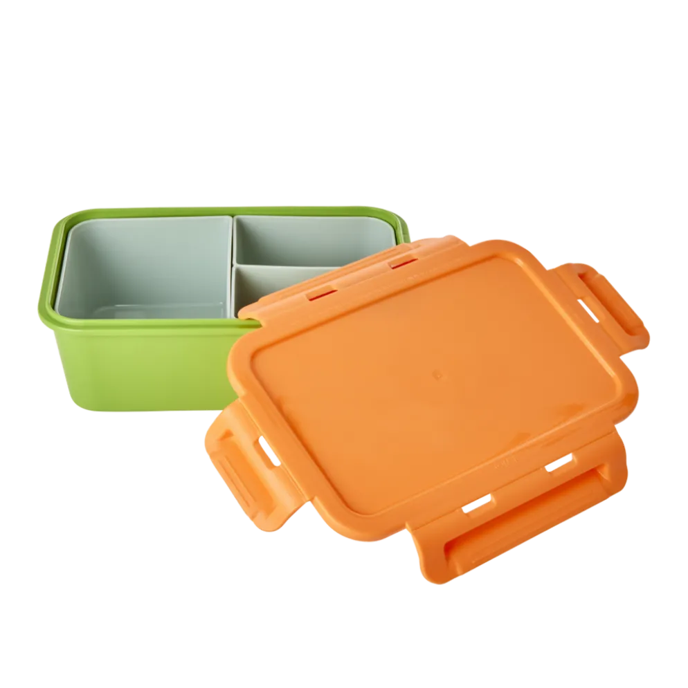RICE Plastik Lunchbox mit 3 Fächern