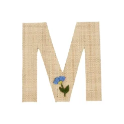 RICE Raffia Buchstaben Sticker