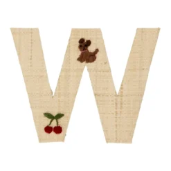 RICE Raffia Buchstaben Sticker