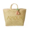 RICE Raffia Tasche AMOUR