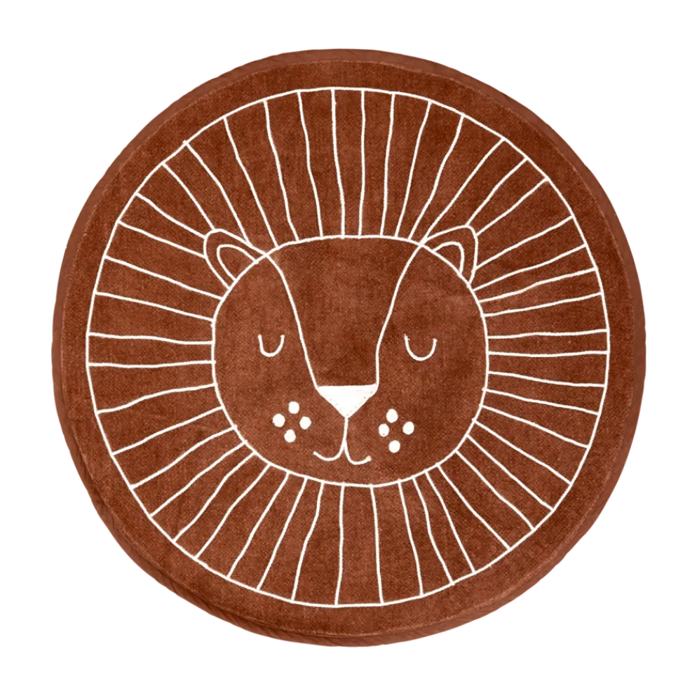 RICE Runder Teppich Jungle Animals