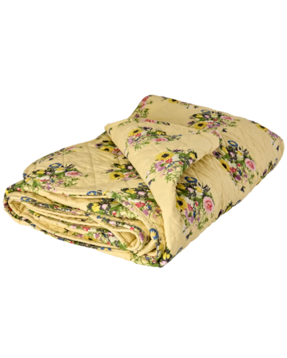 RICE Tagesdecke Quilt Retro Bouquet