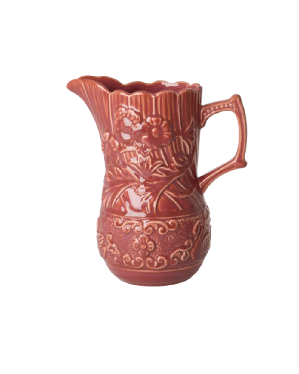 RICE Vintage Vase aus Keramik in Masala Chai